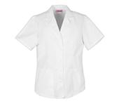Lapel Collar Top With Button Front Pocket Shirtail